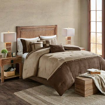 Boone 7-Piece Faux Suede Comforter Set