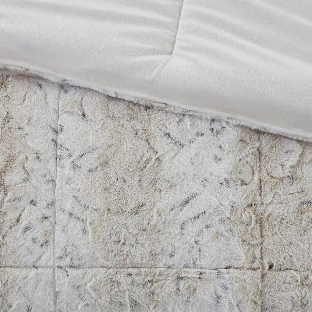 Zuri 4-Piece Faux Fur Comforter Set