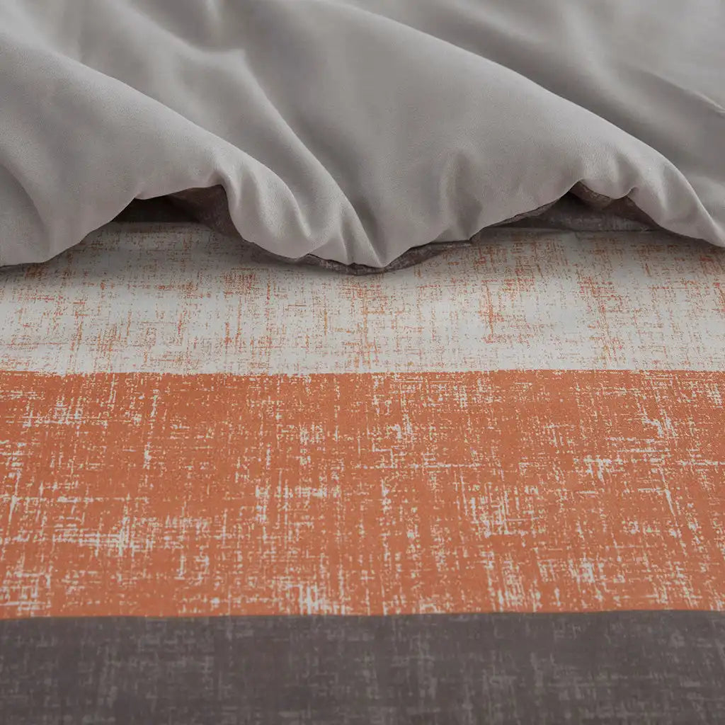 Jaxon Stripe Antimicrobial Comforter Set with Bed Sheets Bed in a Bag
