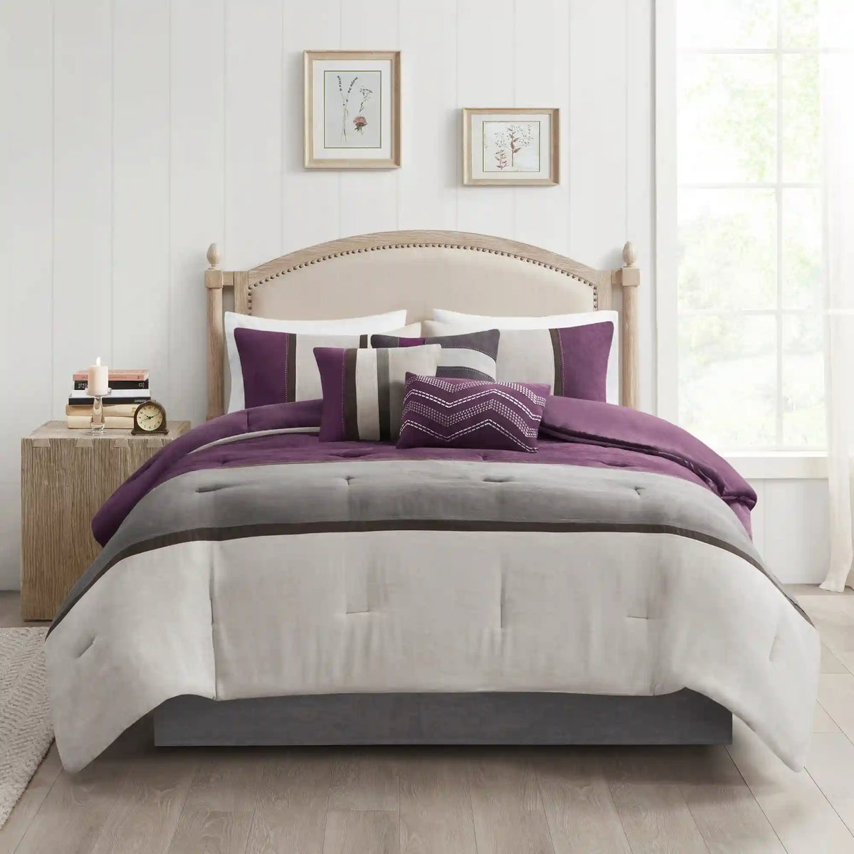 Palisades 7-Piece Faux Suede Comforter Set