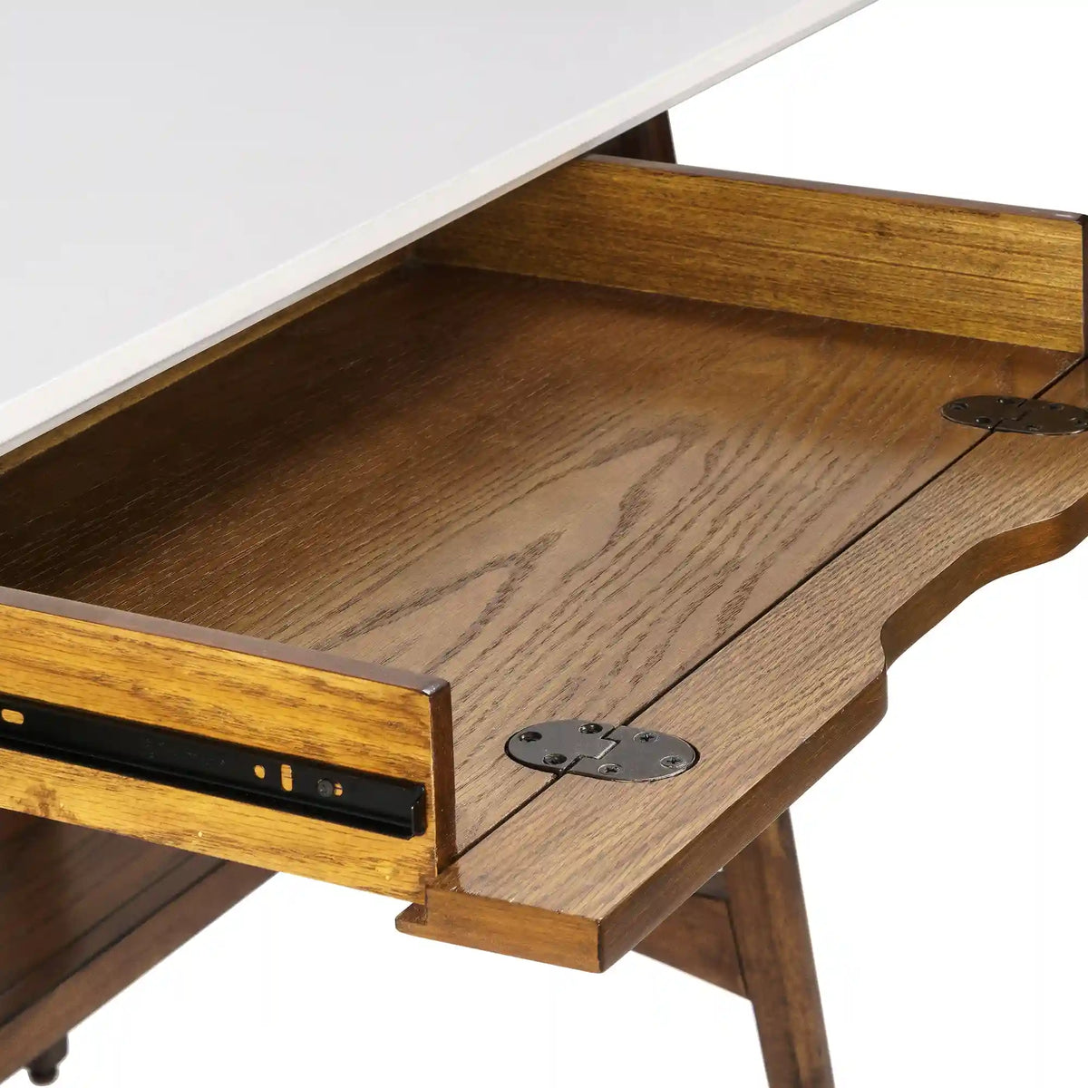 Parker 48"Mid-Century Desk with Storage Shelf