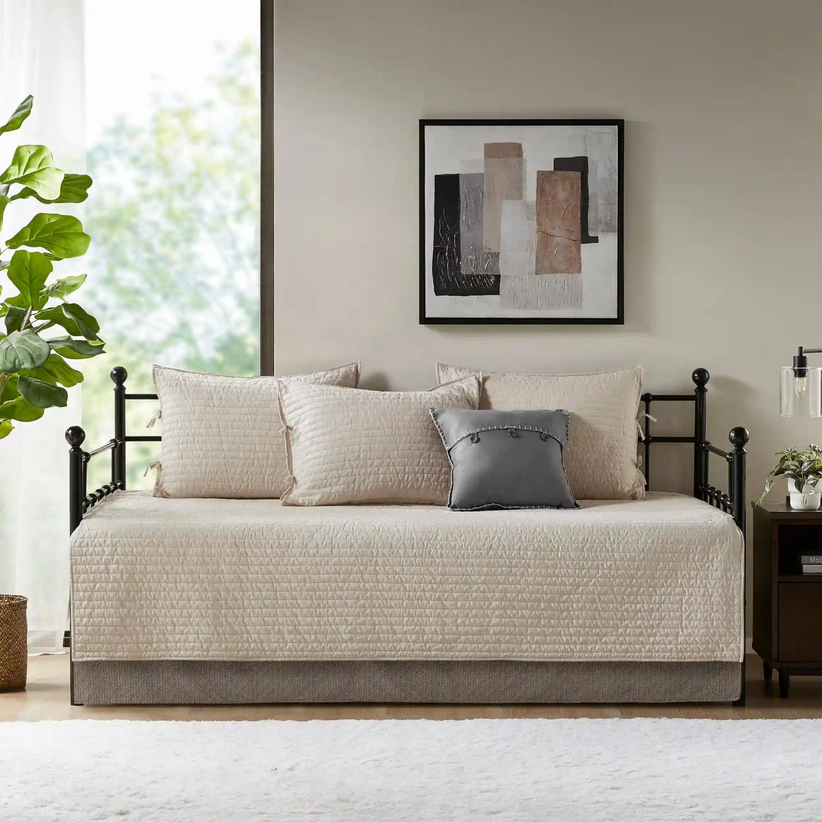 Ridge 6-Piece Reversible Plaid Daybed Cover Set