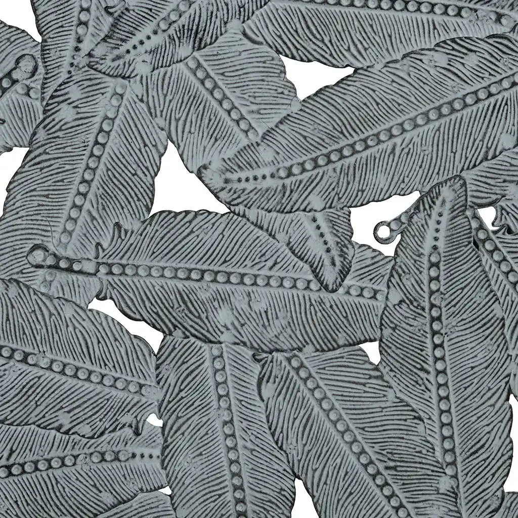 Rossi Textured Feather 3-Piece Metal Disc Wall Decor Set