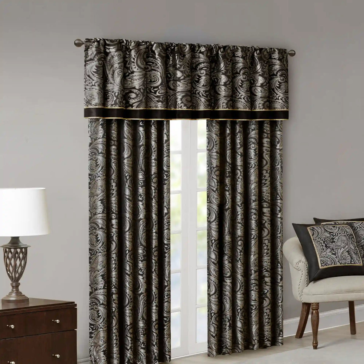 Aubrey Jacquard Window Valance