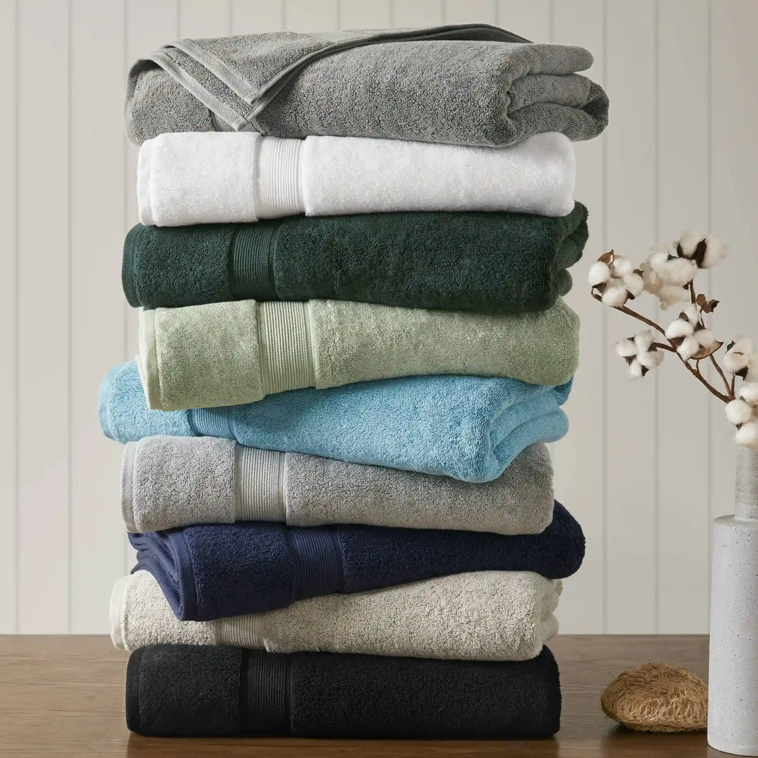 800GSM Premium Long-Staple Cotton Oversized Bath Towel - 2 Pieces