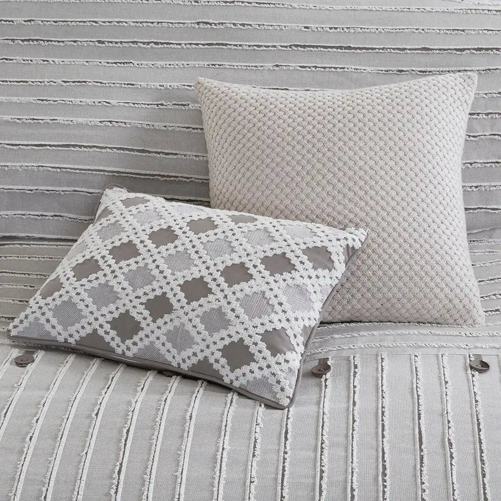 Essence 8-Piece Cotton Clipped Jacquard Comforter Set