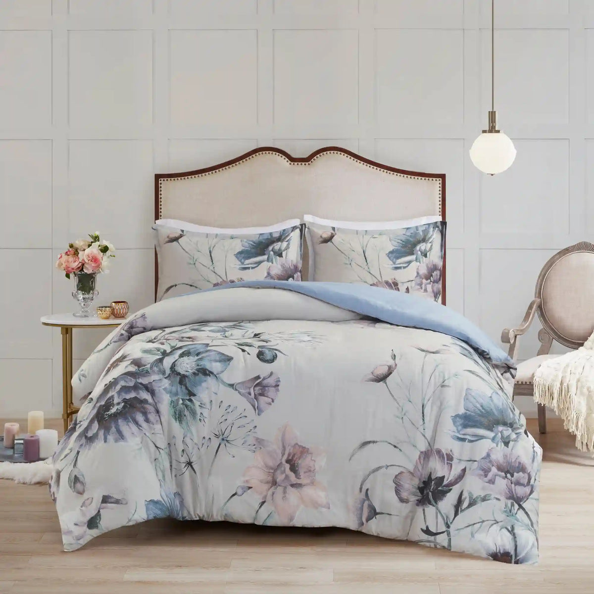 Cassandra 3-Piece Cotton Printed Duvet Cover Set