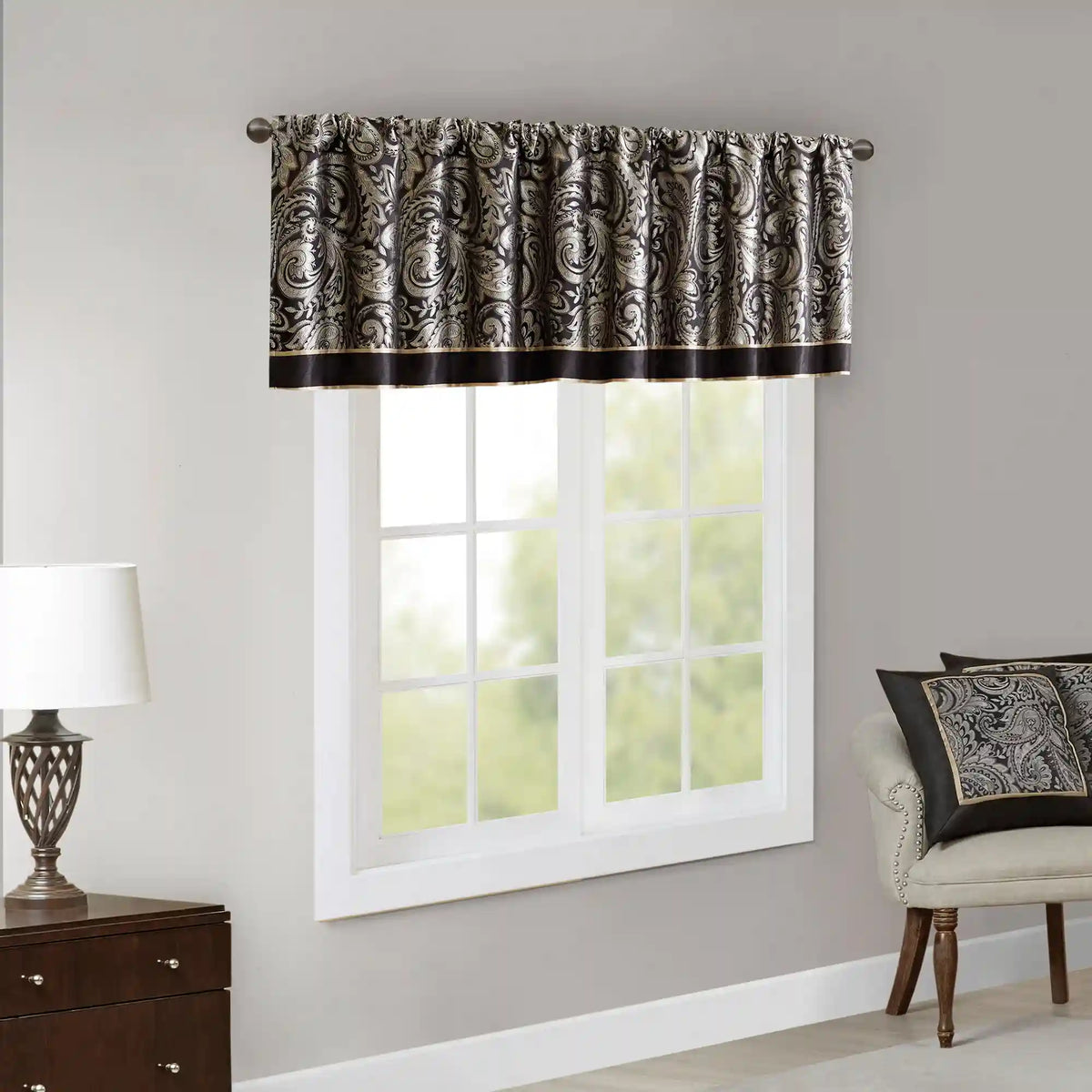 Aubrey Jacquard Window Valance
