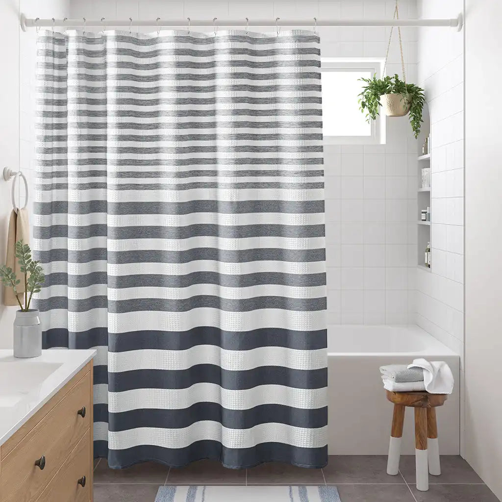Ariana Ombre Waffle Shower Curtain