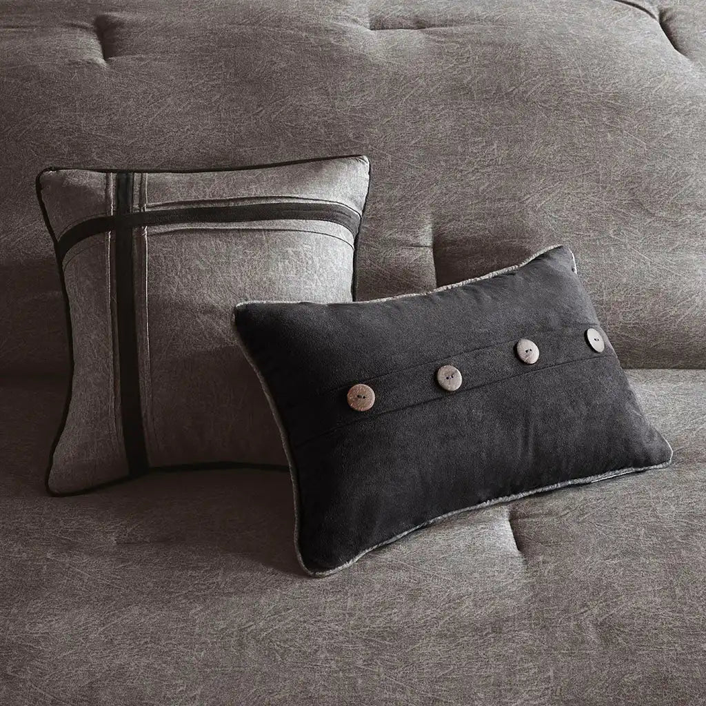 Boone 7-Piece Faux Suede Comforter Set