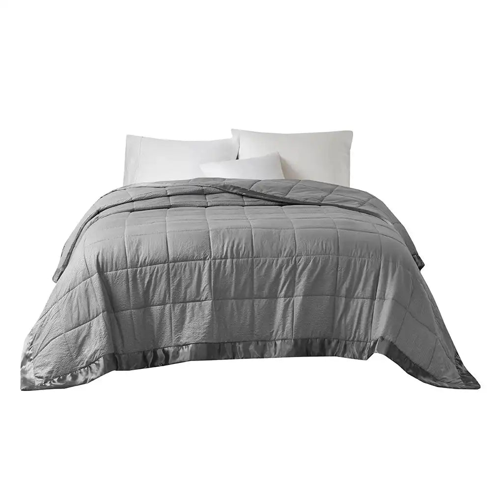 Cambria Oversized Down Alternative Blanket with Satin Trim