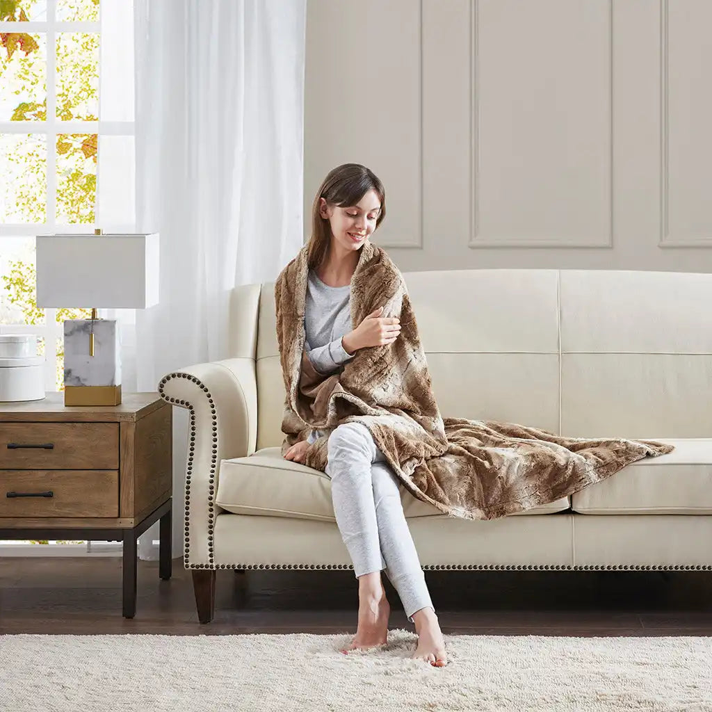 Zuri Oversized Faux Fur Throw