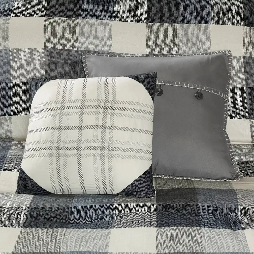 Ridge 7-Piece Herringbone Comforter Set