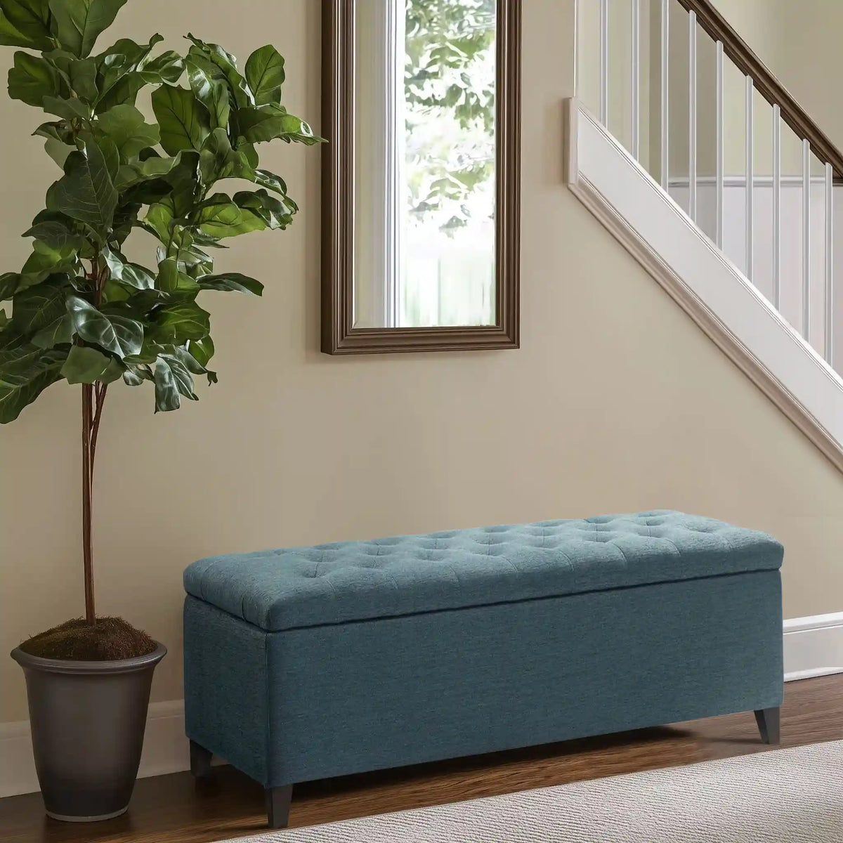 Shandra Tufted Top Upholstered Storage Bench