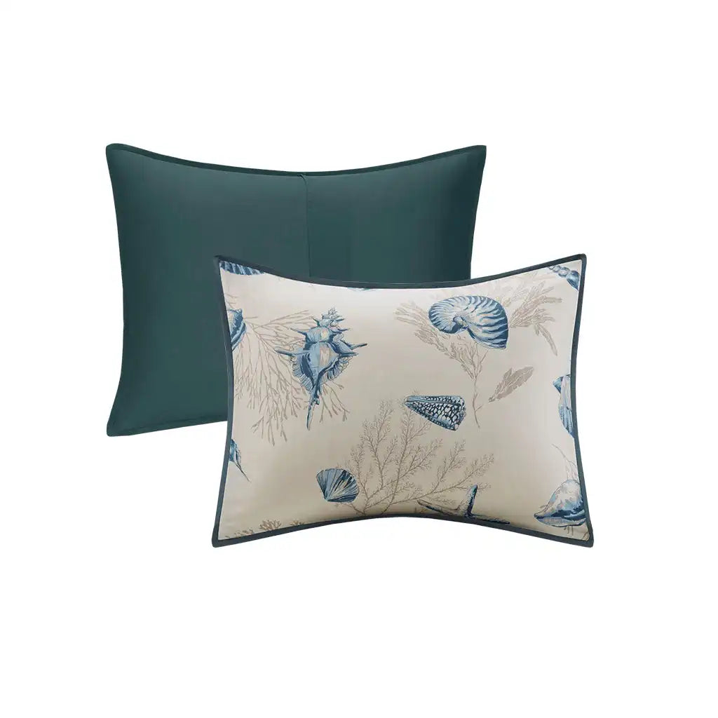 Bayside 7-Piece Coastal Cotton Sateen Comforter Set