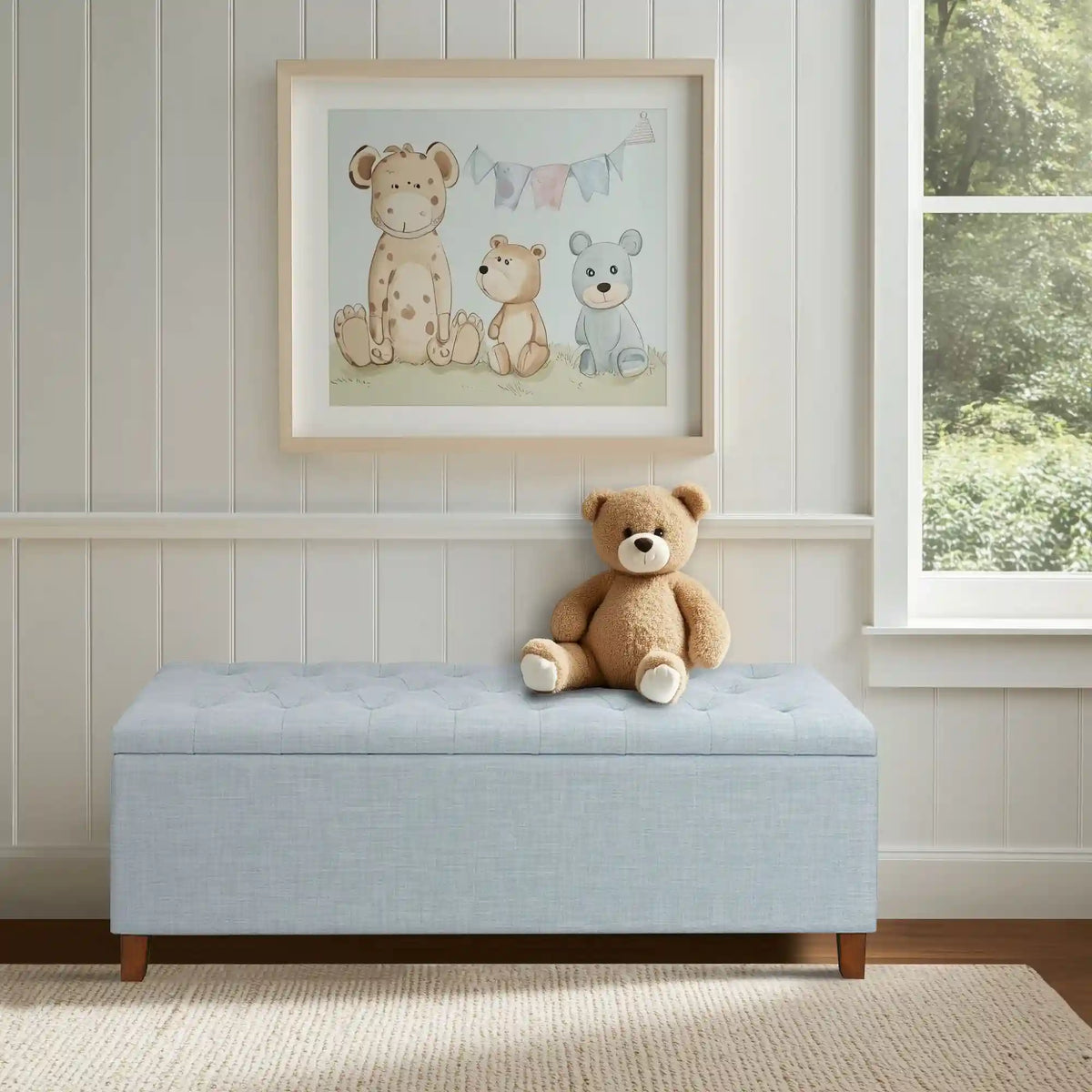 Shandra Tufted Top Upholstered Storage Bench
