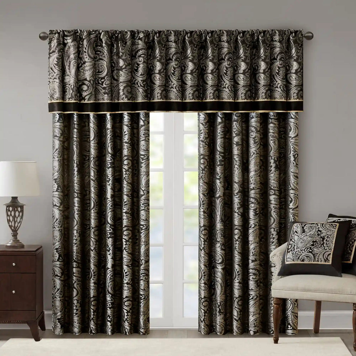 Aubrey Jacquard Window Valance