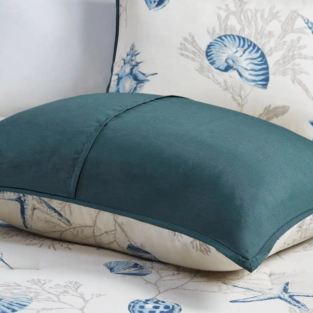 Bayside 7-Piece Coastal Cotton Sateen Comforter Set
