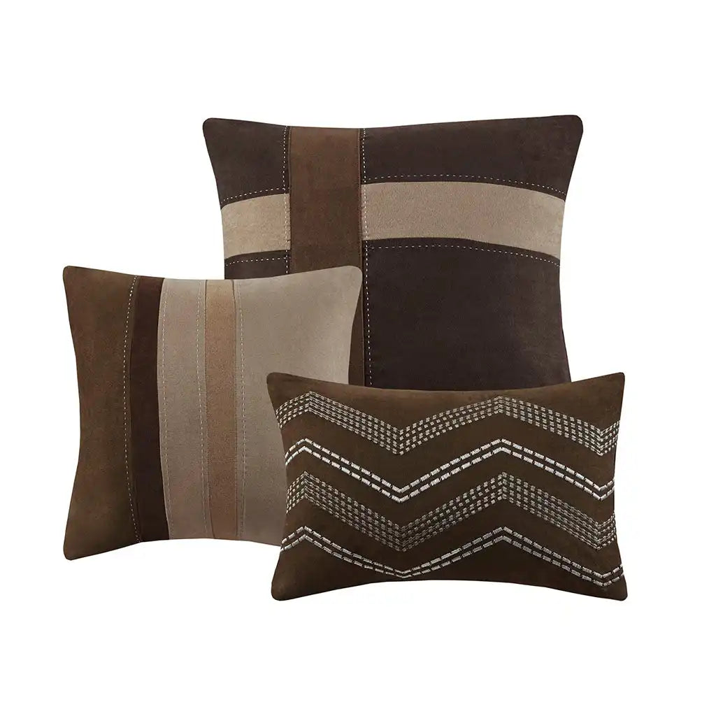 Palisades 7-Piece Faux Suede Comforter Set