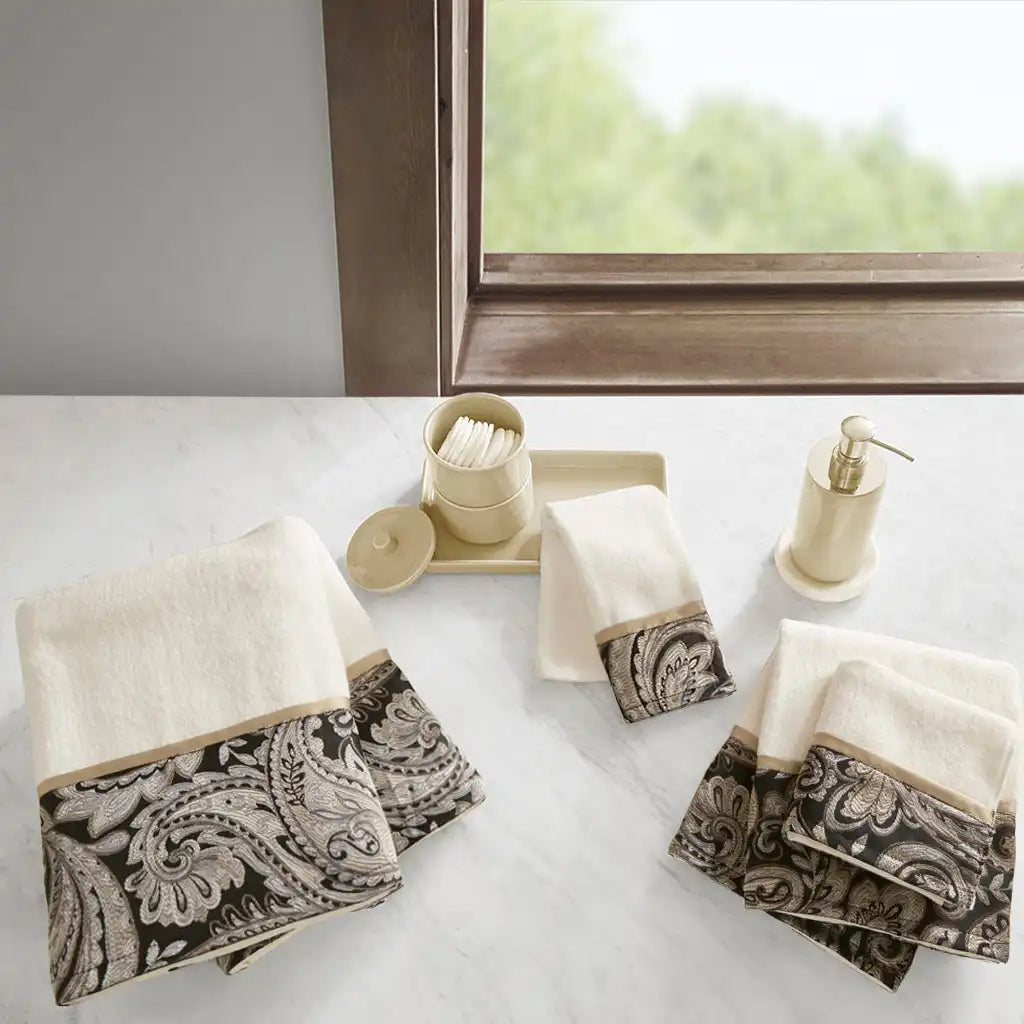 Aubrey 6-Piece Jacquard Towel Set
