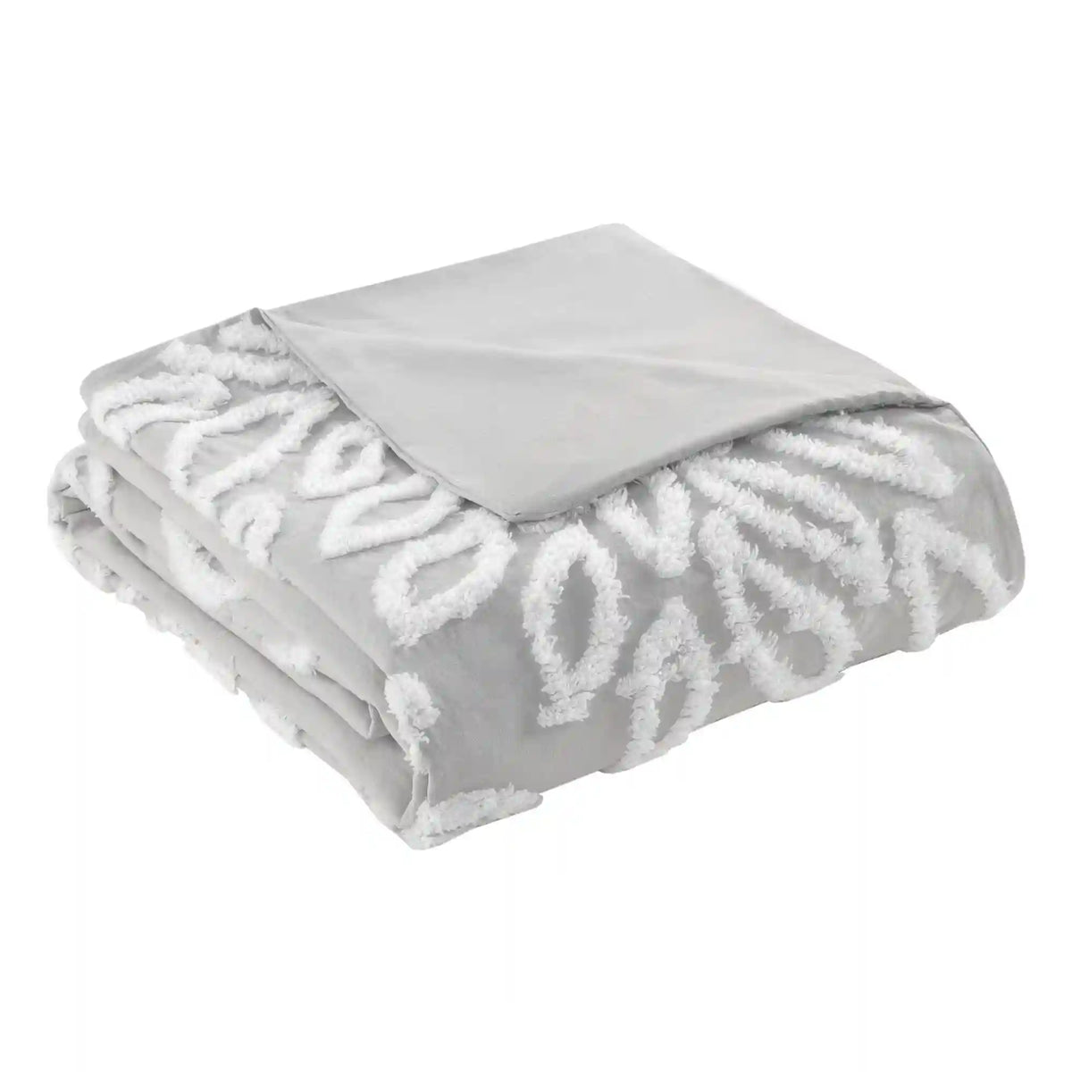 Veronica 3-Piece Tufted Cotton Chenille Floral Duvet Cover Set