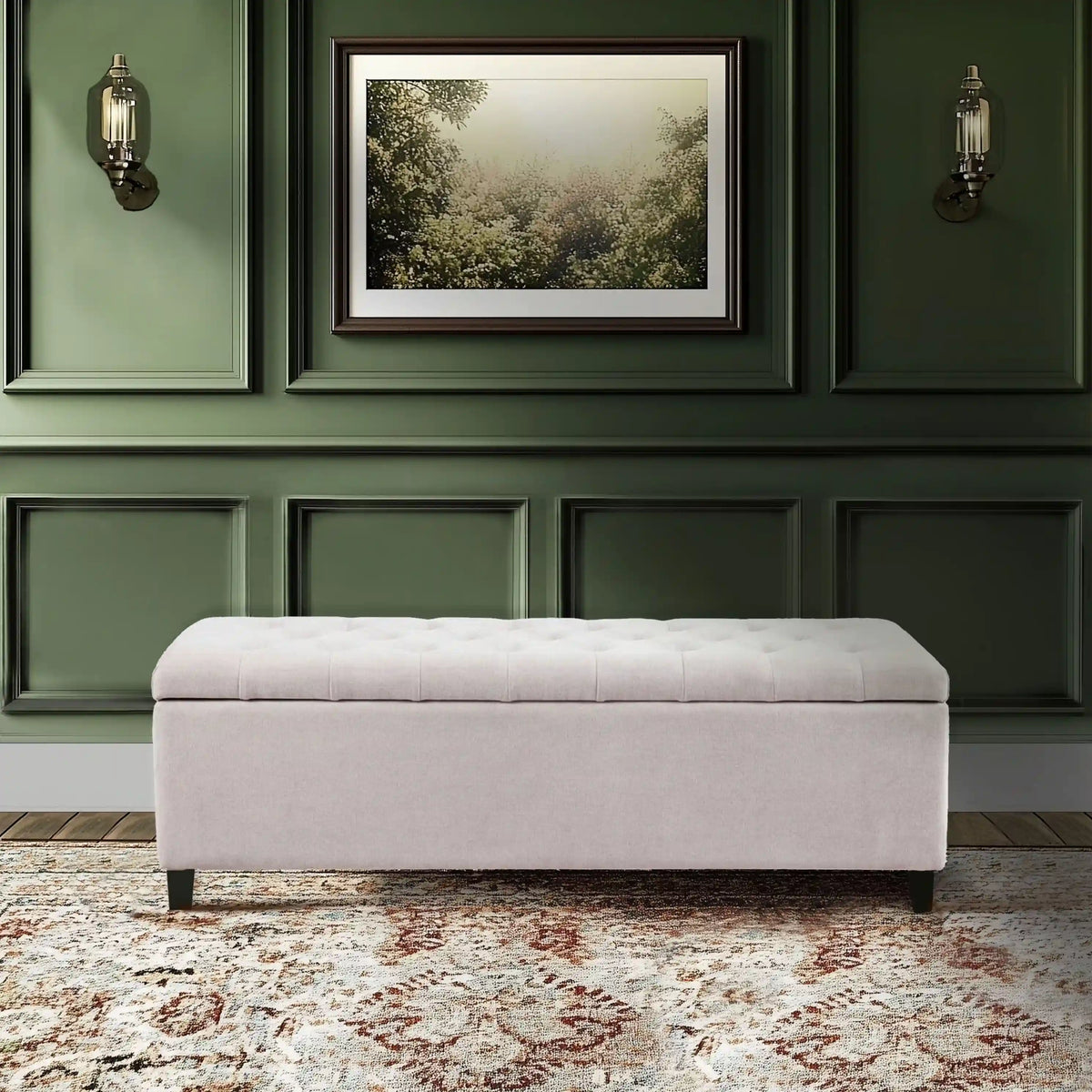 Shandra Tufted Top Upholstered Storage Bench