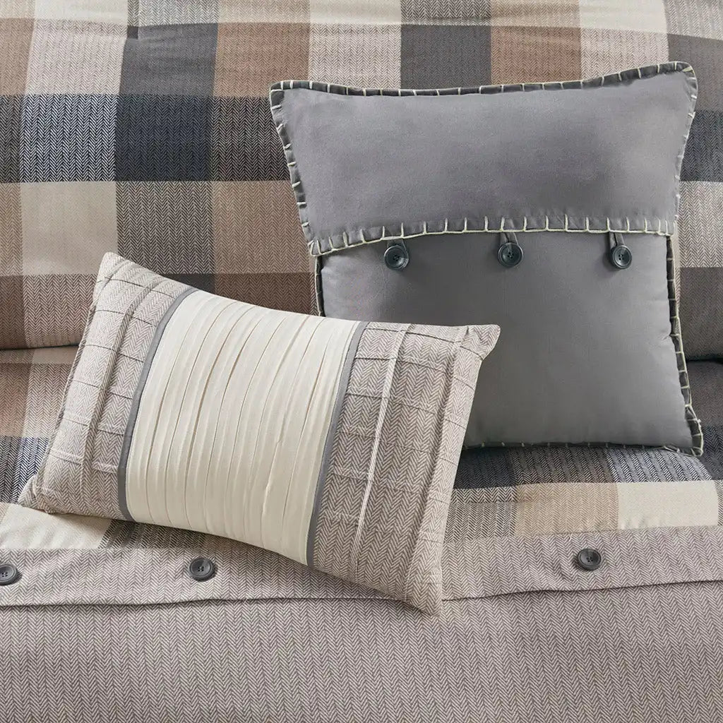 Ridge 7-Piece Herringbone Comforter Set