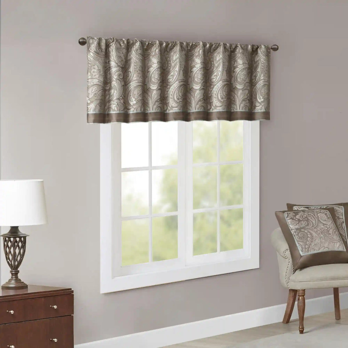 Aubrey Jacquard Window Valance