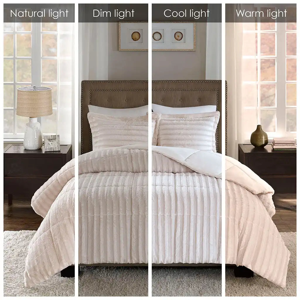 Duke Faux Fur Comforter Mini Set