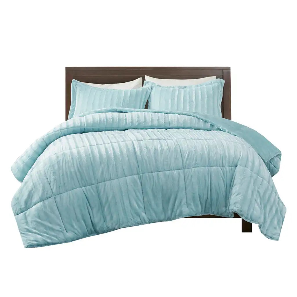 Duke Faux Fur Comforter Mini Set