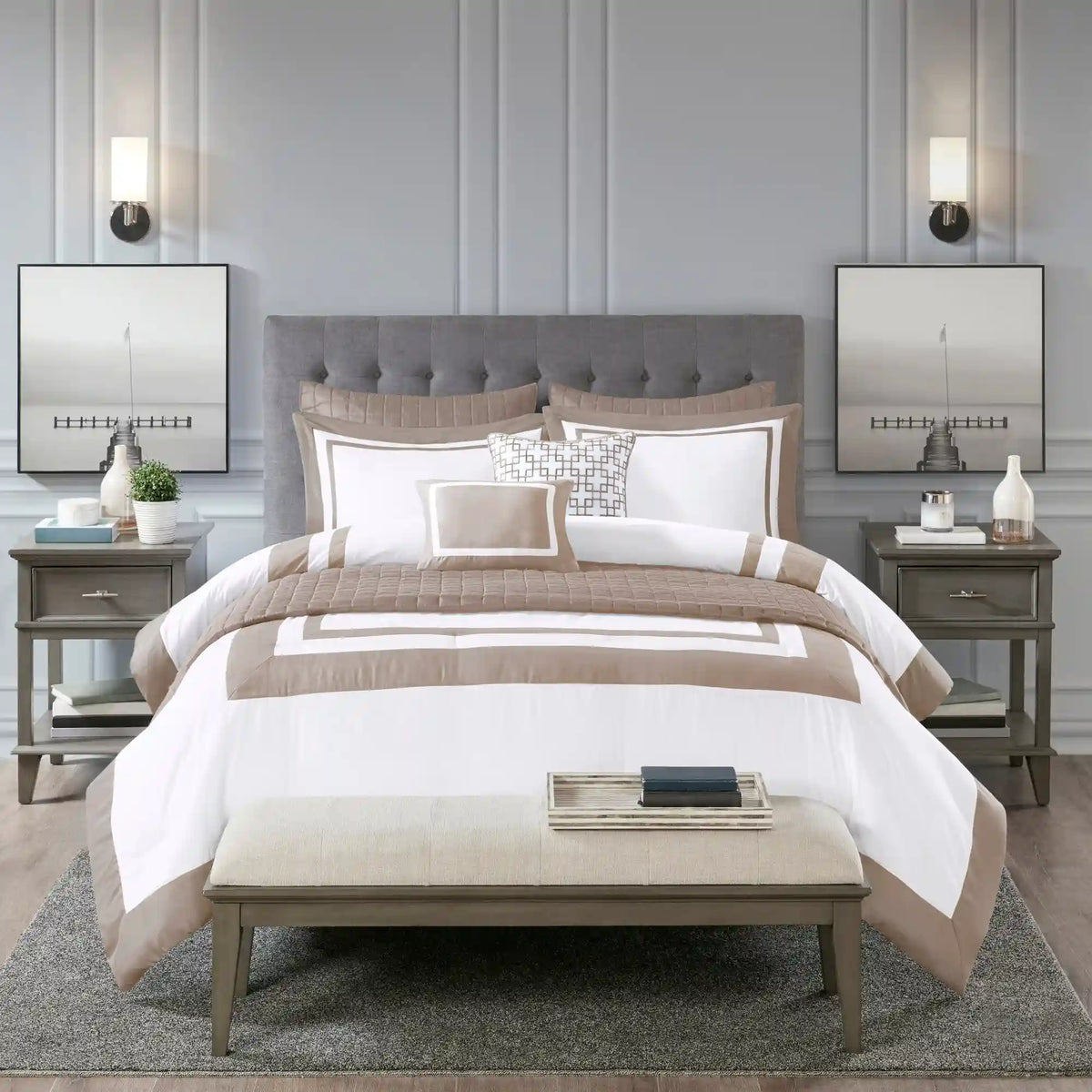 Heritage 8-Piece Comforter and Quilt Set Collection