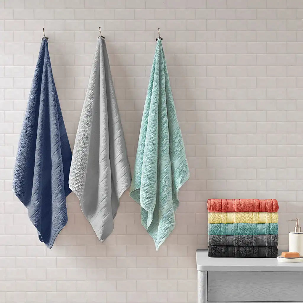 Adrien Super Soft Cotton Quick Dry Antimicrobial Bath Towel 6-Piece Set
