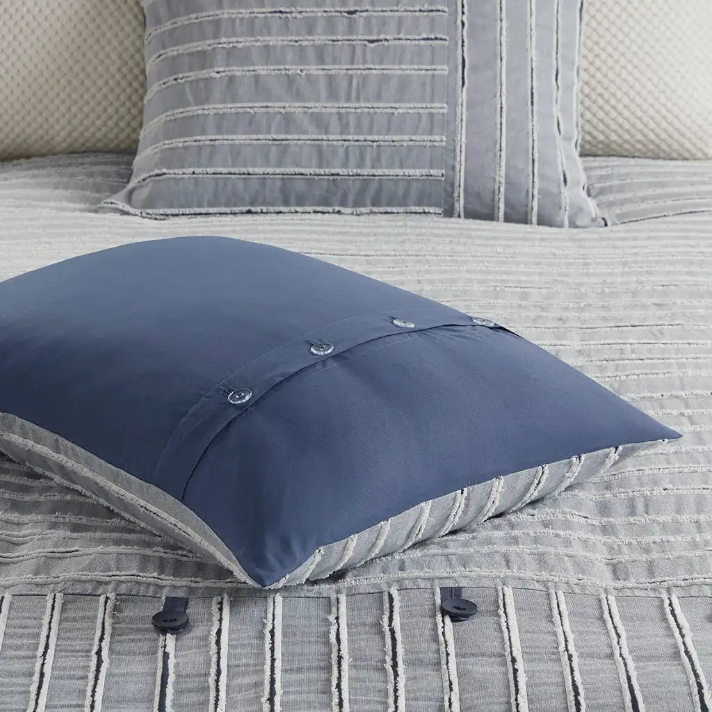 Essence 8-Piece Cotton Clipped Jacquard Comforter Set