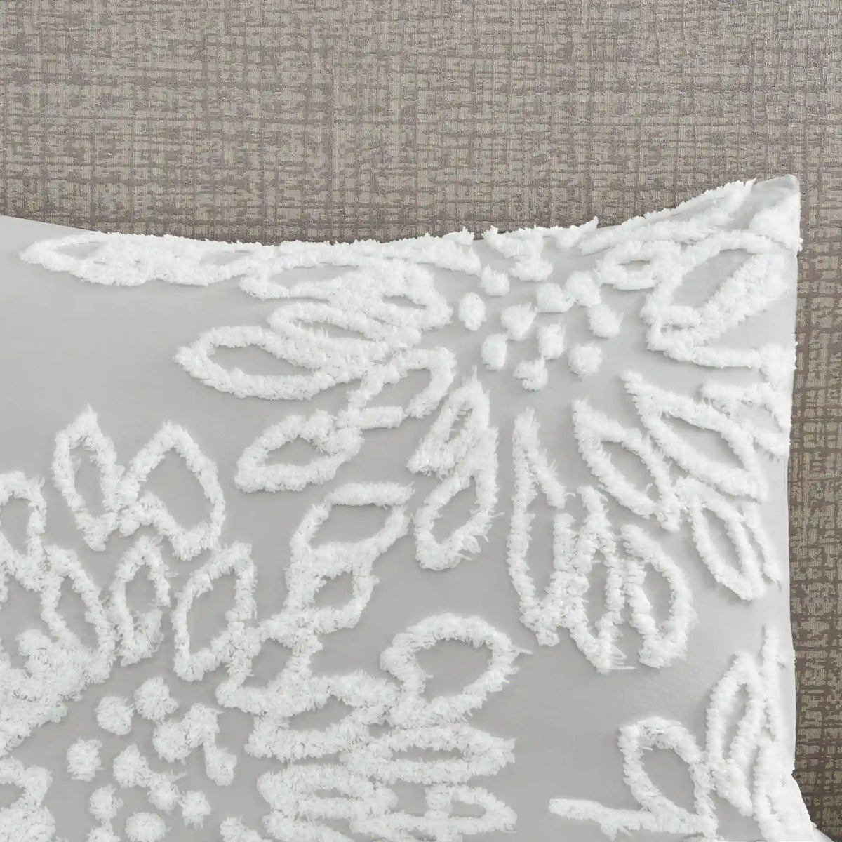 Veronica 3-Piece Tufted Cotton Chenille Floral Duvet Cover Set