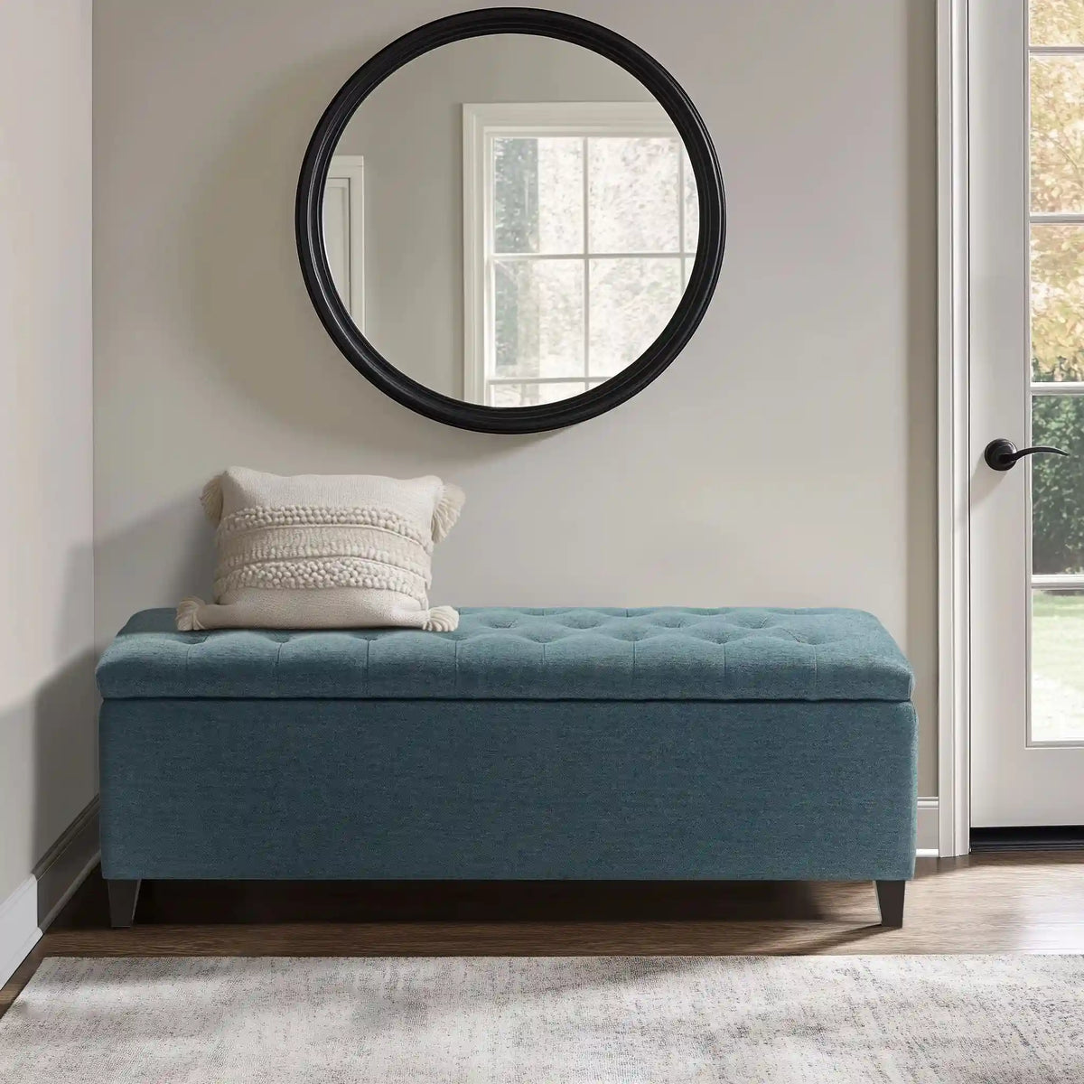 Shandra Tufted Top Upholstered Storage Bench