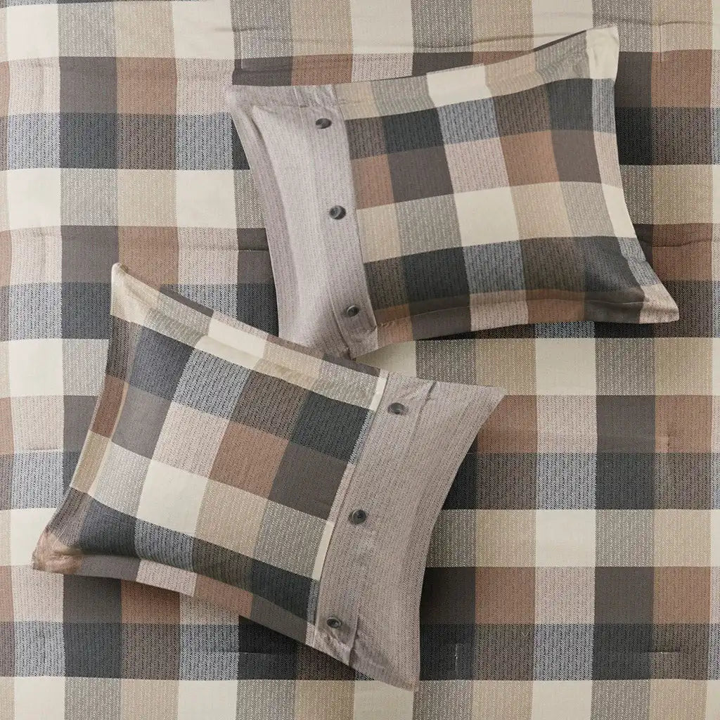 Ridge 7-Piece Herringbone Comforter Set