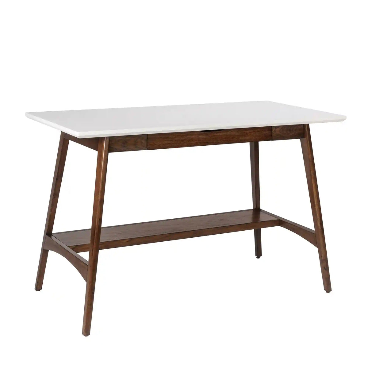 Parker 48"Mid-Century Desk with Storage Shelf