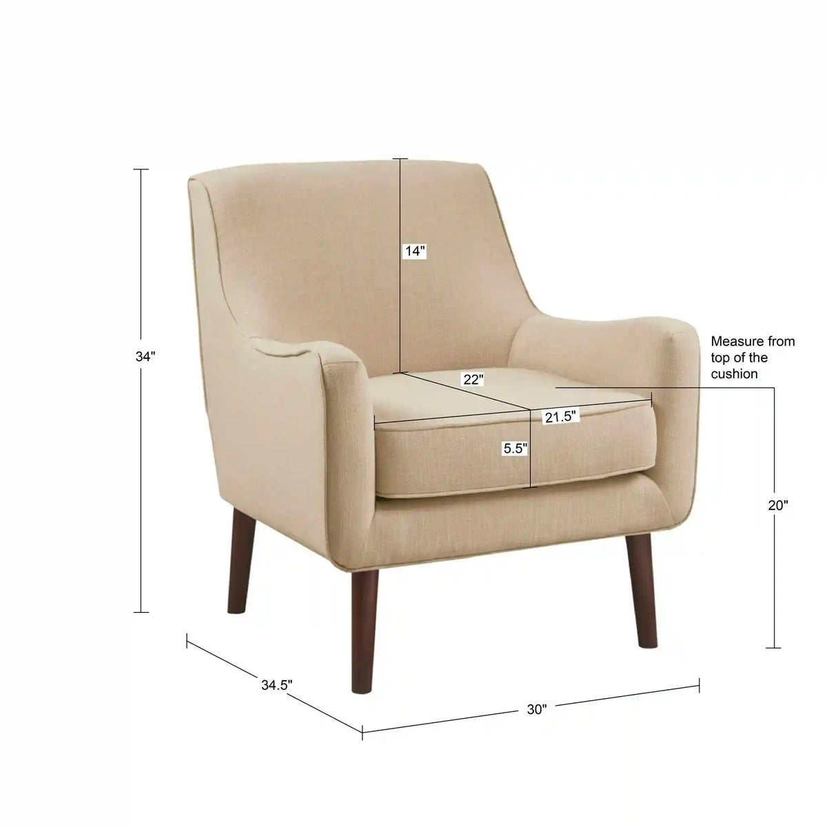 Oxford Mid-Century Accent Chair