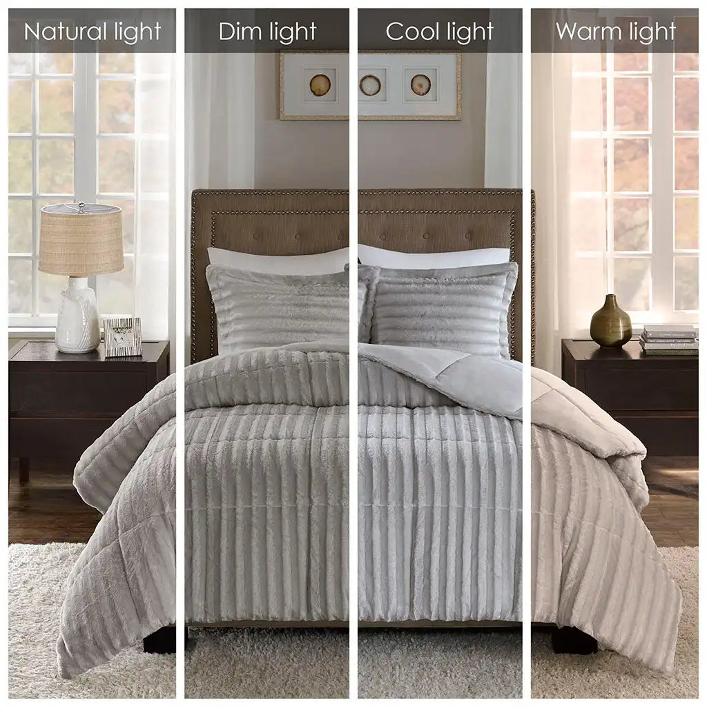Duke Faux Fur Comforter Mini Set