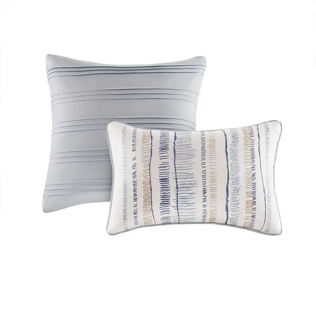 Marina 8-Piece Printed Seersucker Comforter Quil Set