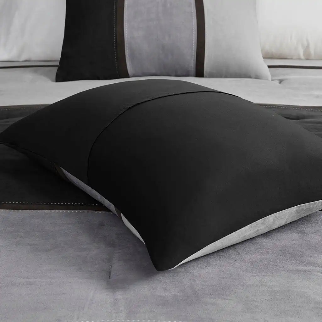 Palisades 7-Piece Faux Suede Comforter Set