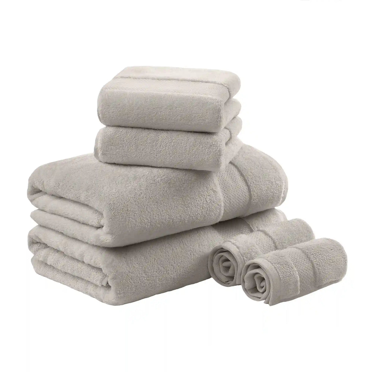 Turkish Cotton 6-Piece Bath Towel Set