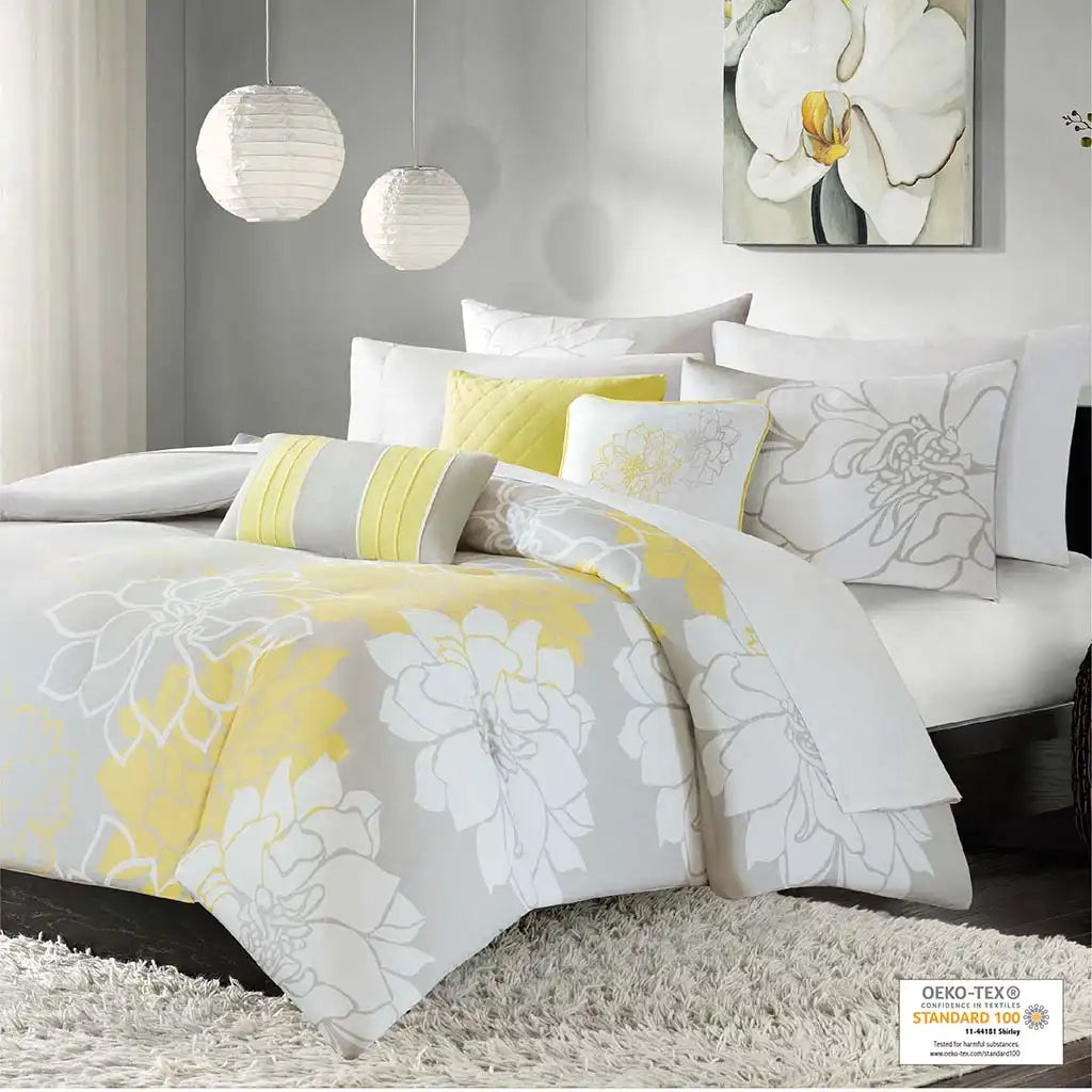 Lola 6-Piece Printed Duvet Cover Set