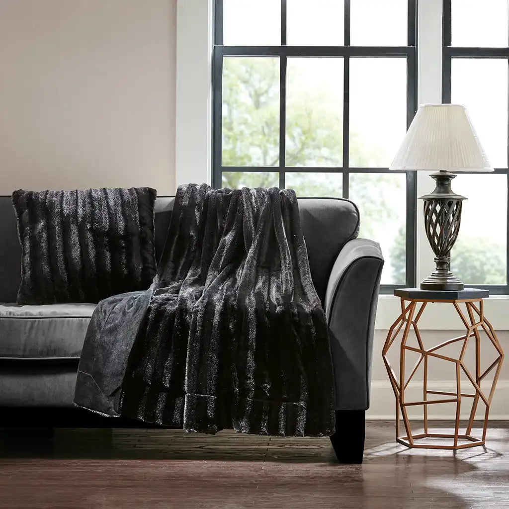 Duke Faux Fur Square Pillow