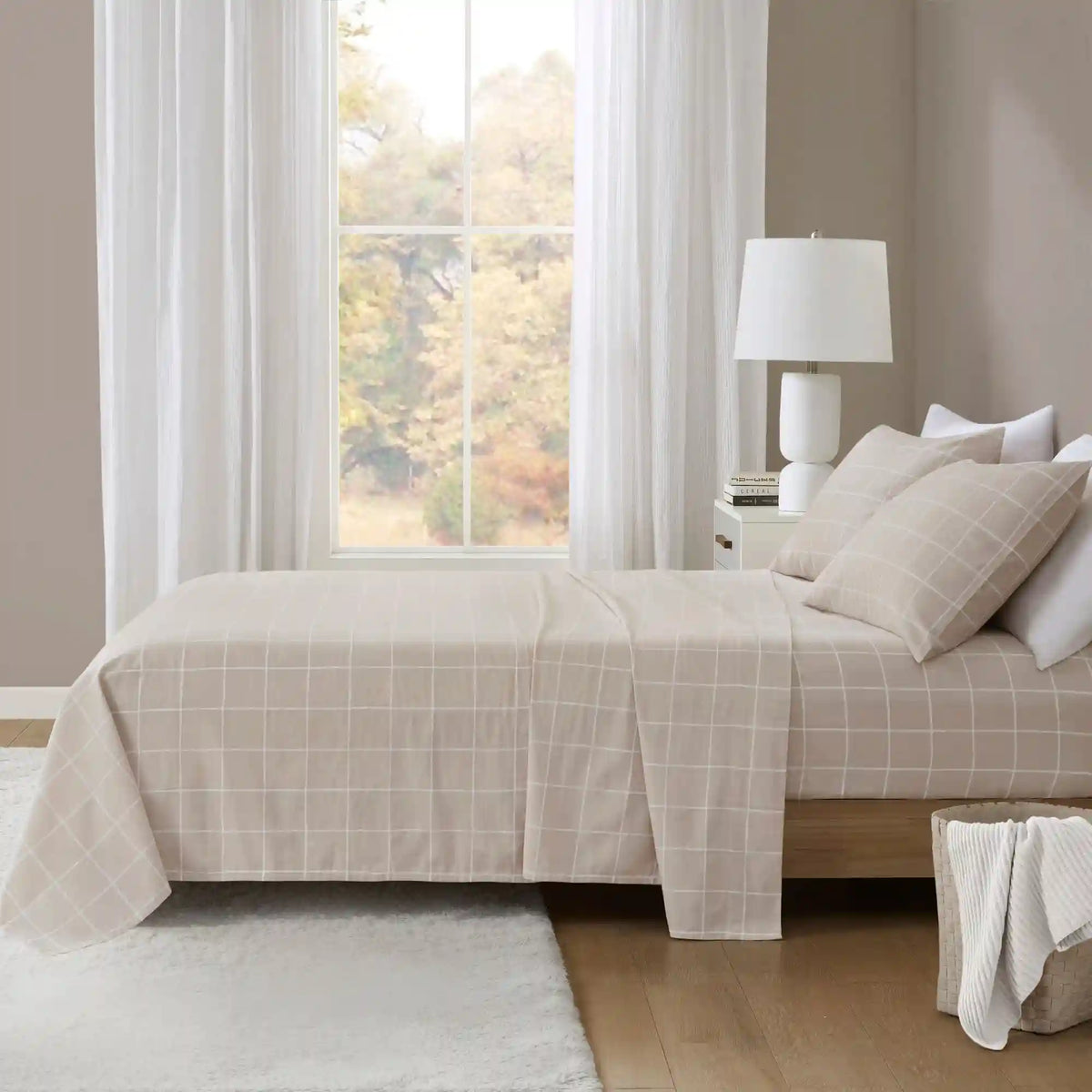 Cozy Cotton Flannel Printed Sheet Set