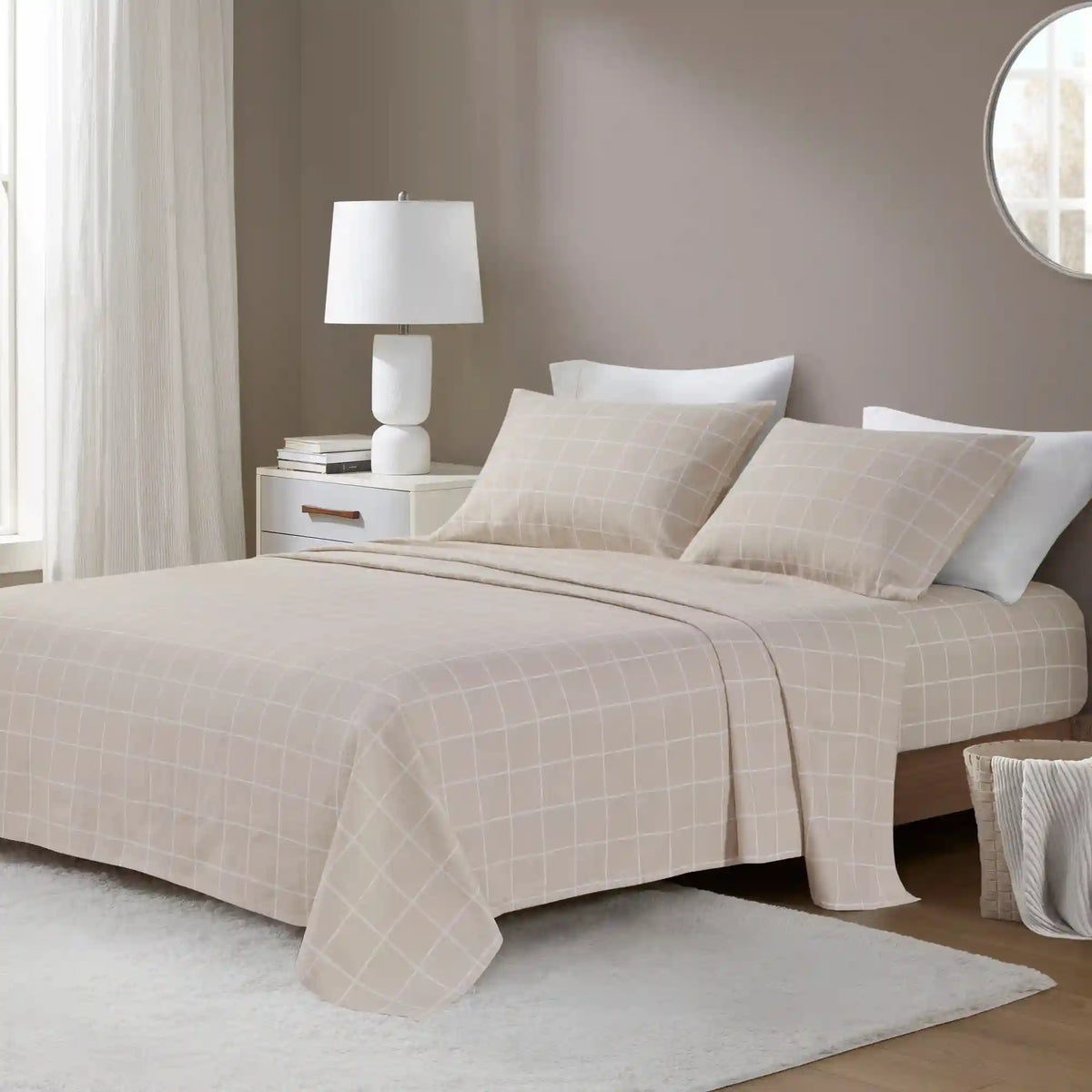 Cozy Cotton Flannel Printed Sheet Set