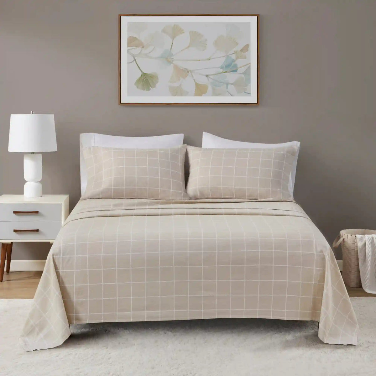 Cozy Cotton Flannel Printed Sheet Set