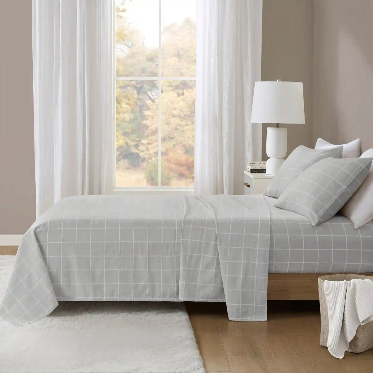 Cozy Cotton Flannel Printed Sheet Set