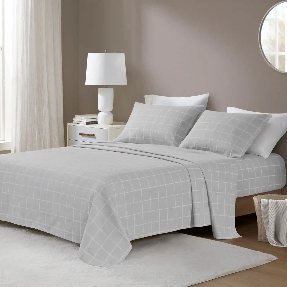 Cozy Cotton Flannel Printed Sheet Set