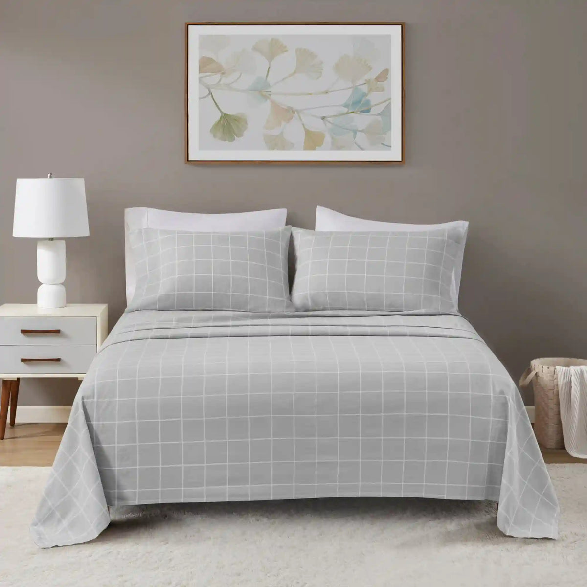 Cozy Cotton Flannel Printed Sheet Set